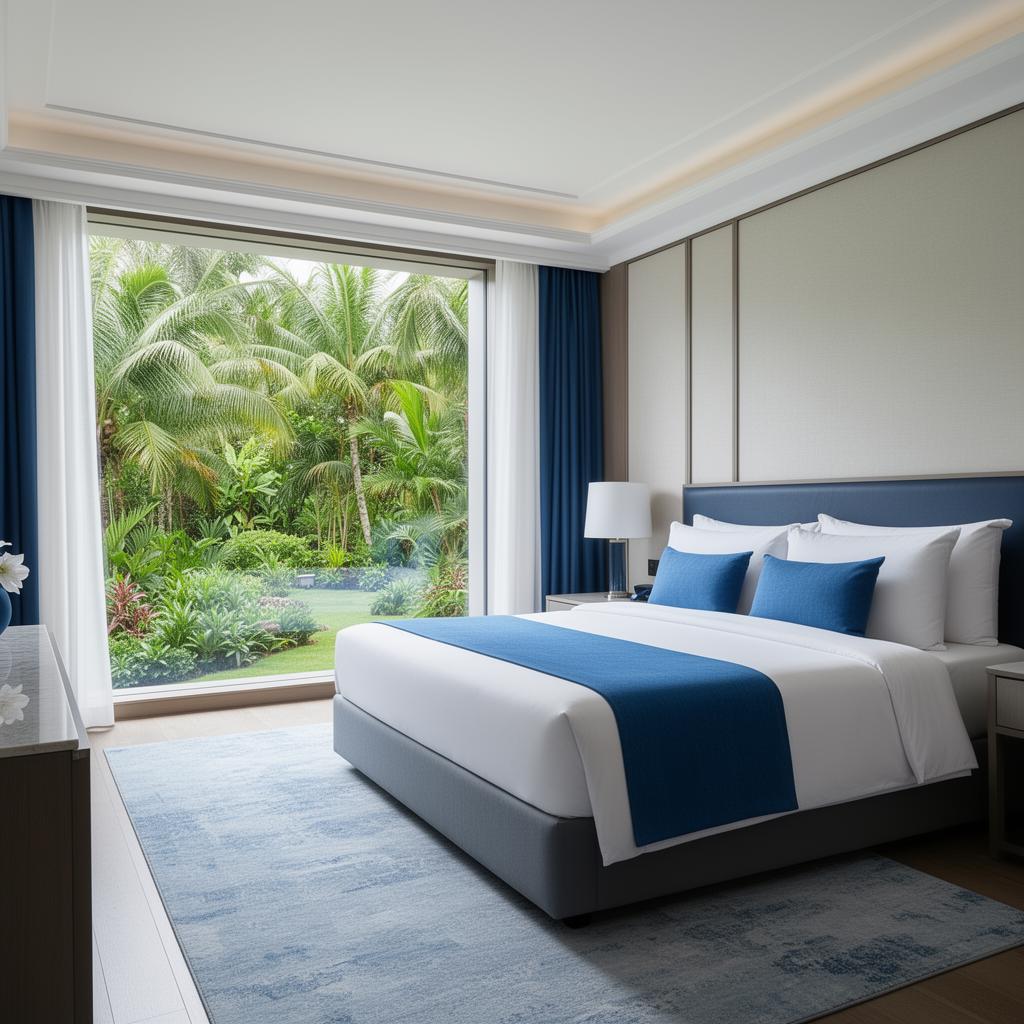 VIP suite with calm garden view